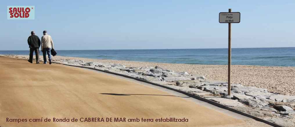 Rampa SAULO SOLID camí de ronda Cabrera de Mar